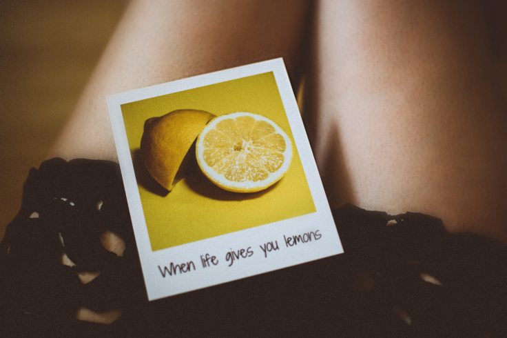 "When life gives you lemons" polaroid
